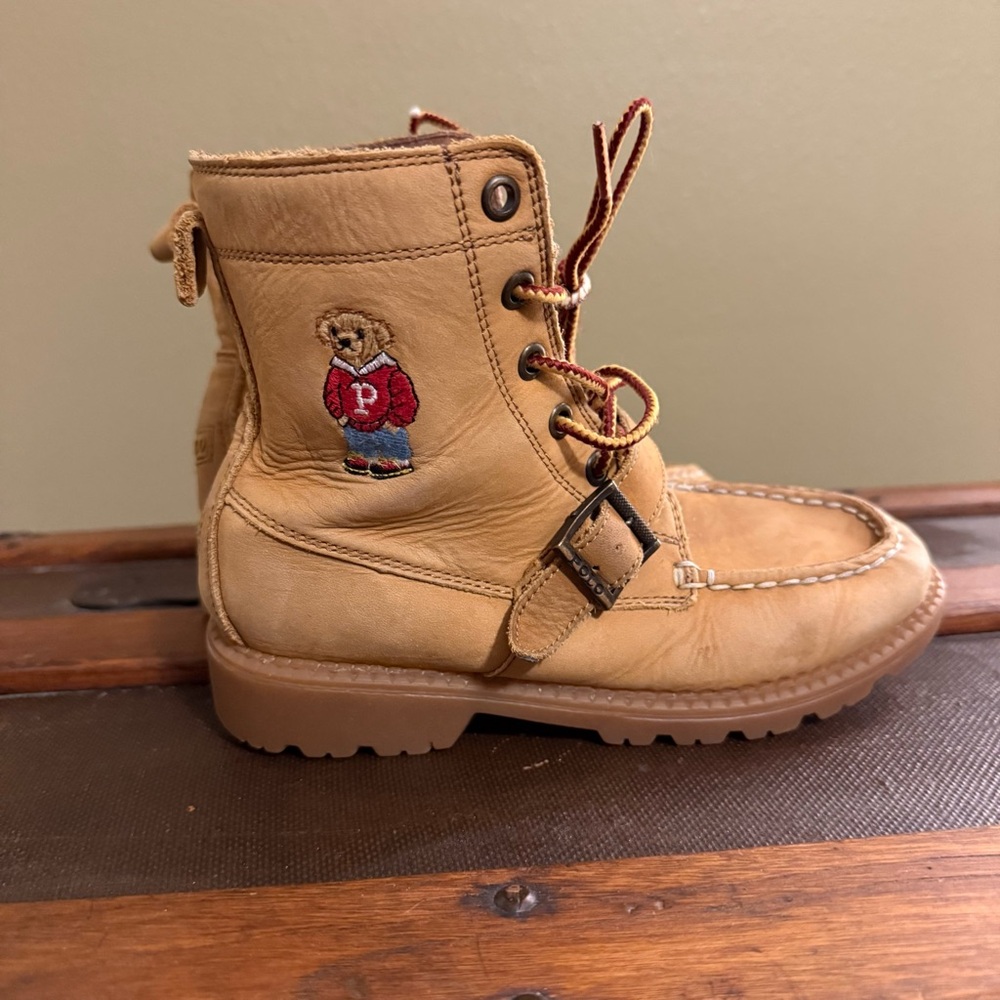 Polo by Ralph Lauren Kids Tan Boots sz 2